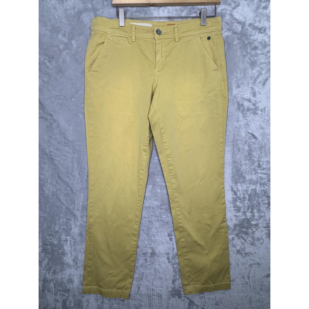 Pilcro And The Letterpress Womens 29 Pil Hyphen Pants Yellow Stretch Anthro Boho